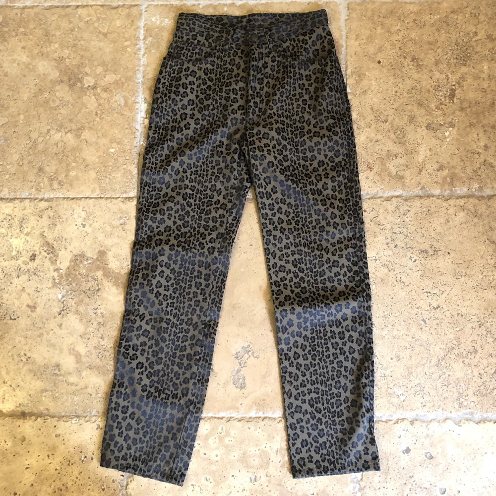 Vtg Fendi Jeans leopard pants